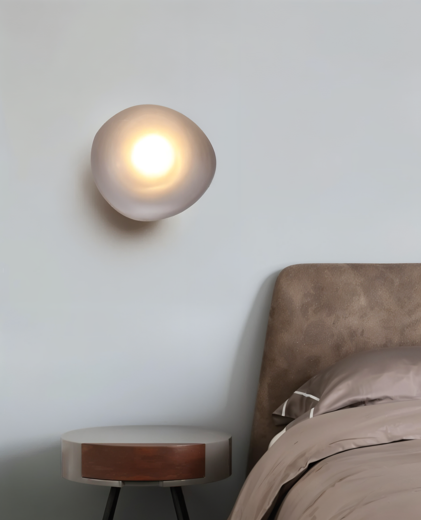 PebbleHue WallLight | Lampada da parete in vetro LED | Design scandinavo e luce calda bianca