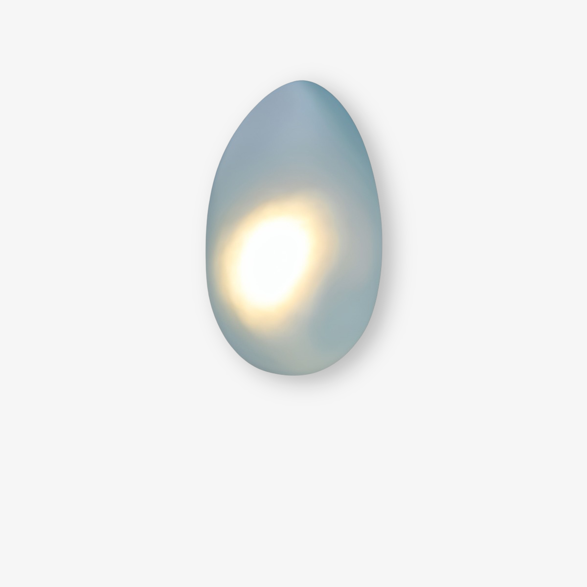 PebbleHue WallLight | Lampada da parete in vetro LED | Design scandinavo e luce calda bianca