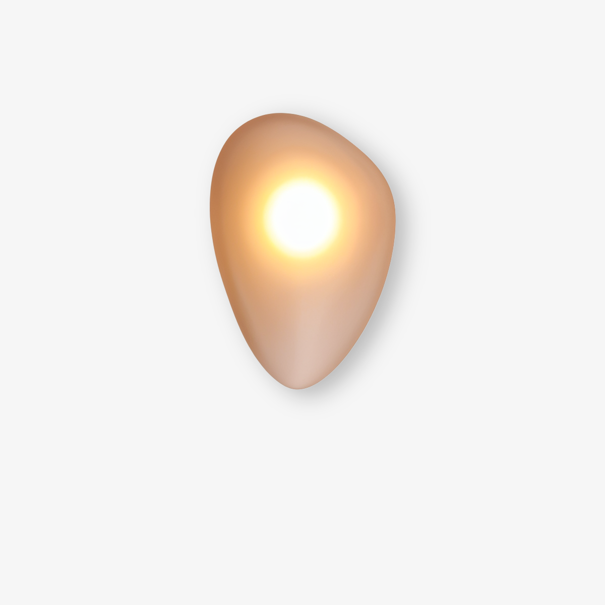 PebbleHue WallLight | Lampada da parete in vetro LED | Design scandinavo e luce calda bianca