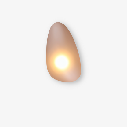 PebbleHue WallLight | Lampada da parete in vetro LED | Design scandinavo e luce calda bianca