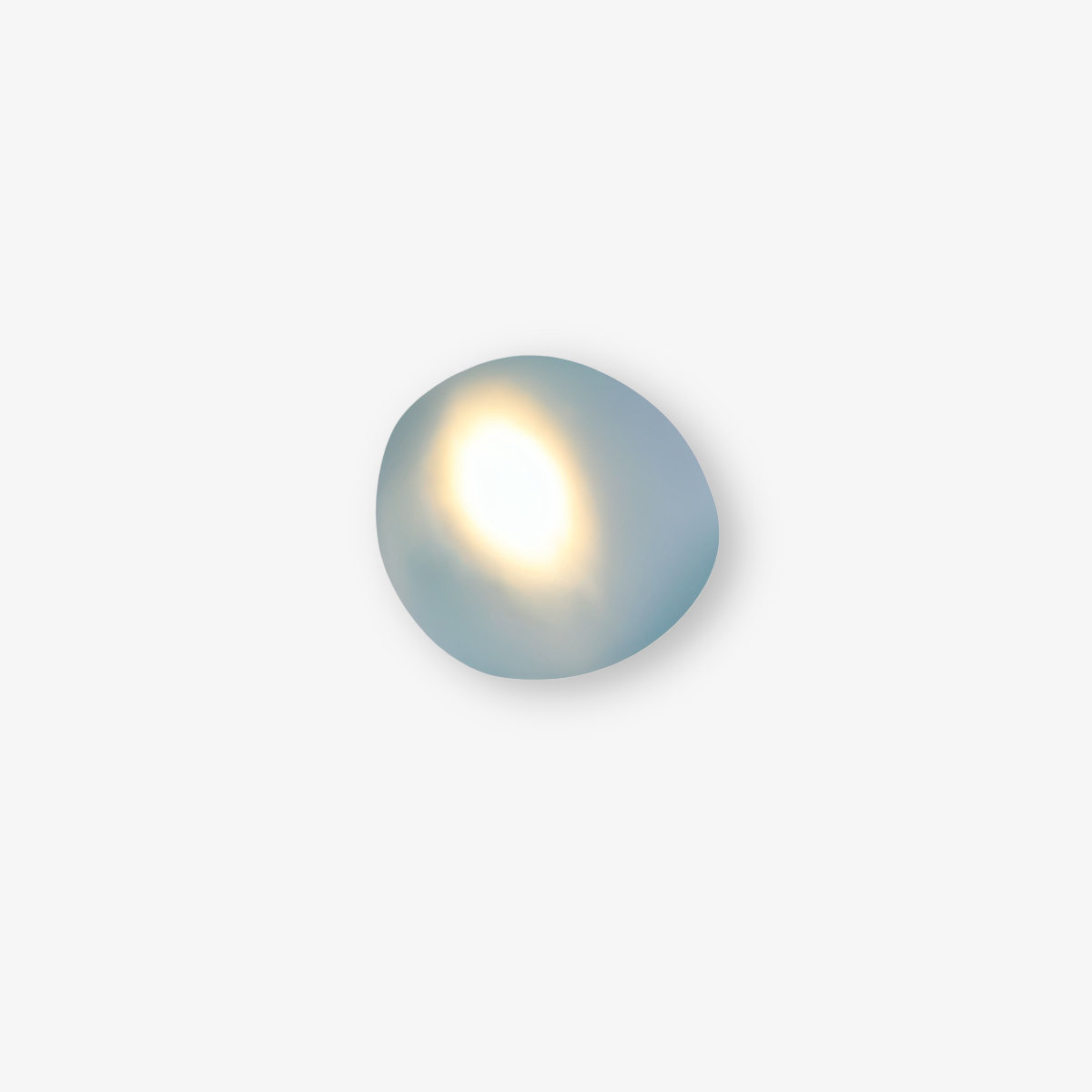 PebbleHue WallLight | Lampada da parete in vetro LED | Design scandinavo e luce calda bianca