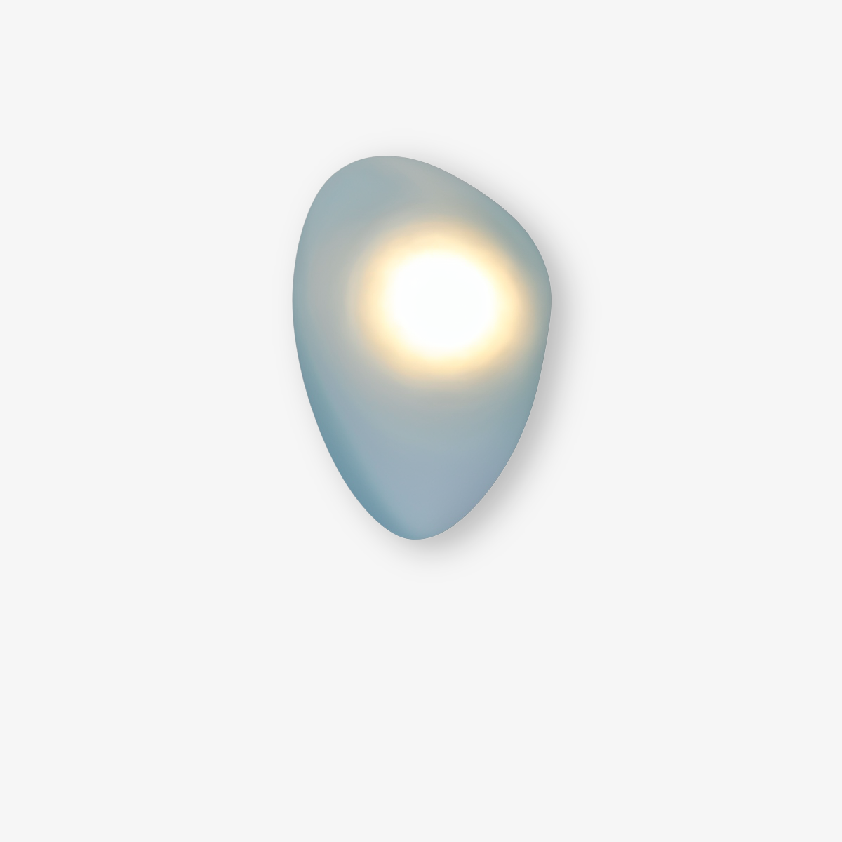 PebbleHue WallLight | Lampada da parete in vetro LED | Design scandinavo e luce calda bianca