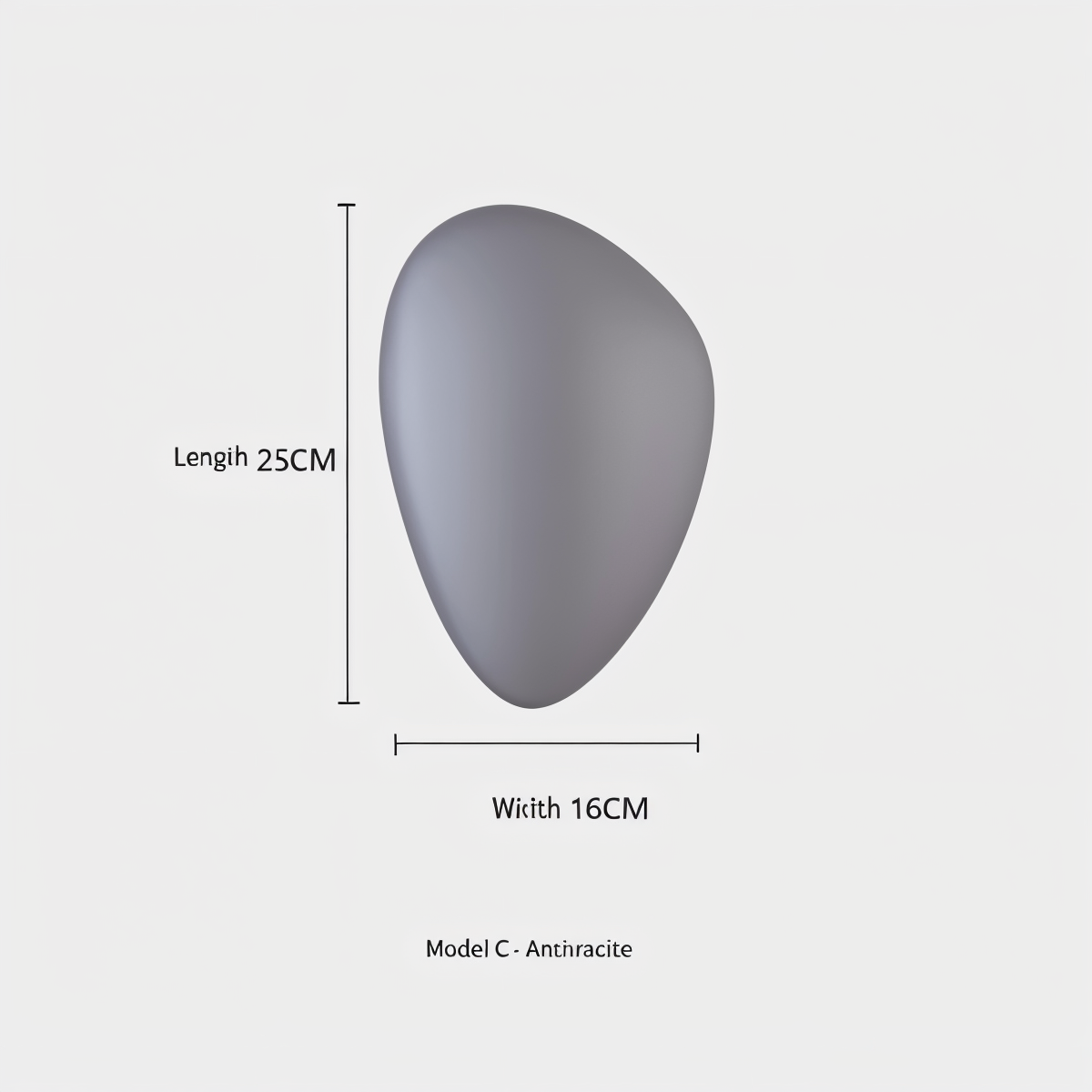 PebbleHue WallLight | Lampada da parete in vetro LED | Design scandinavo e luce calda bianca