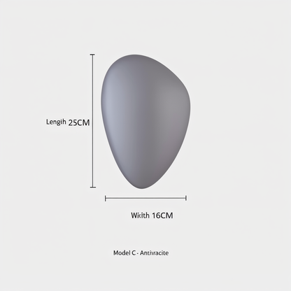 PebbleHue WallLight | Lampada da parete in vetro LED | Design scandinavo e luce calda bianca