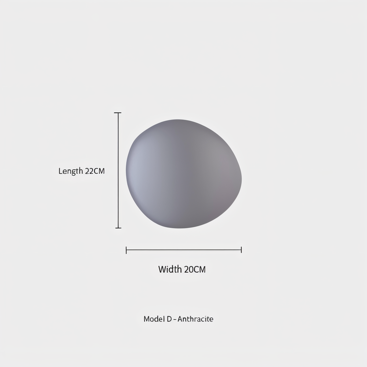 PebbleHue WallLight | Lampada da parete in vetro LED | Design scandinavo e luce calda bianca