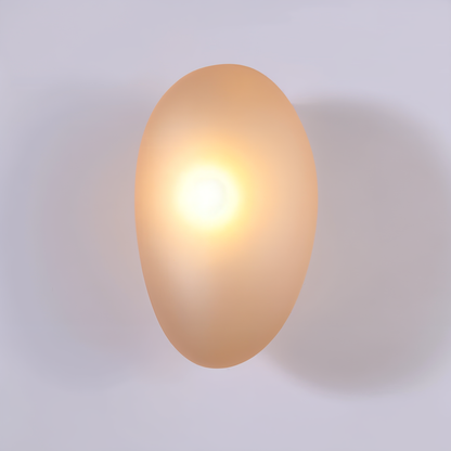 PebbleHue WallLight | Lampada da parete in vetro LED | Design scandinavo e luce calda bianca