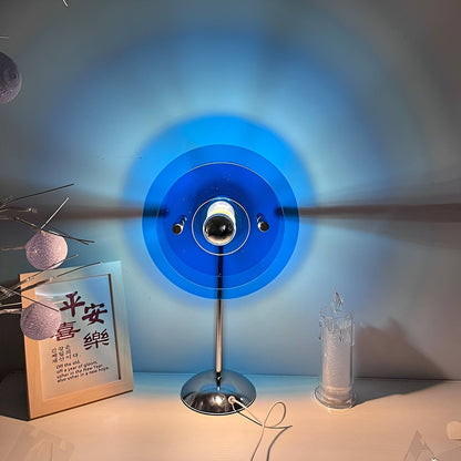 Sylinaea - Lampe de table LED rétro au design en disque