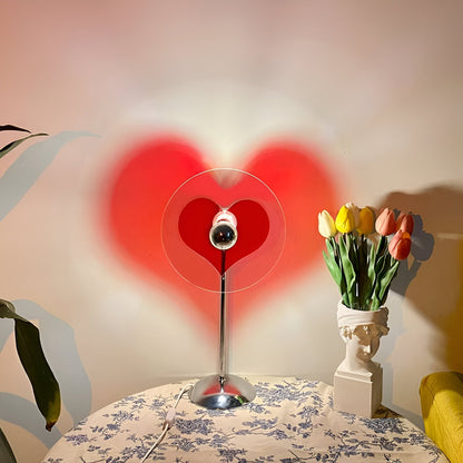 Sylinaea - Lampe de table LED rétro au design en disque