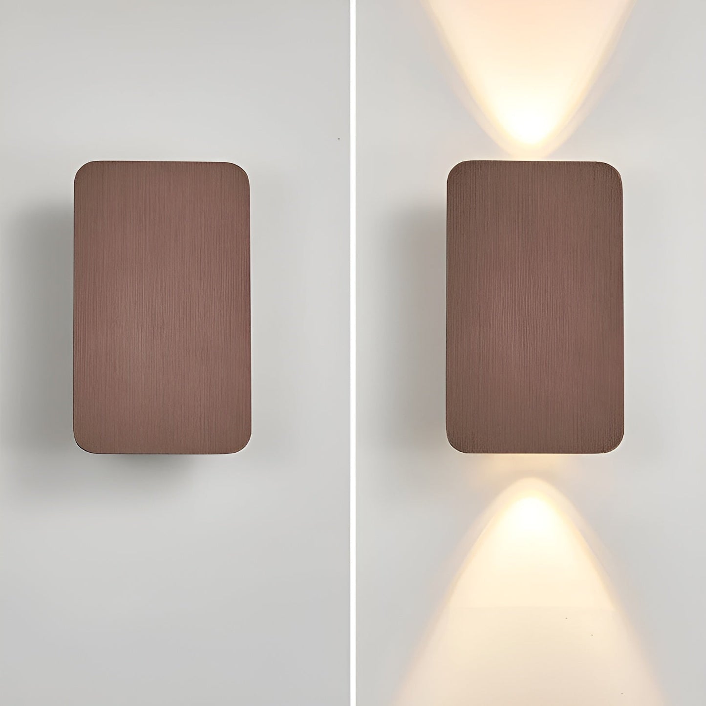GlowForm Mini | Applique LED rettangolare in stile minimalista per atmosfera calda