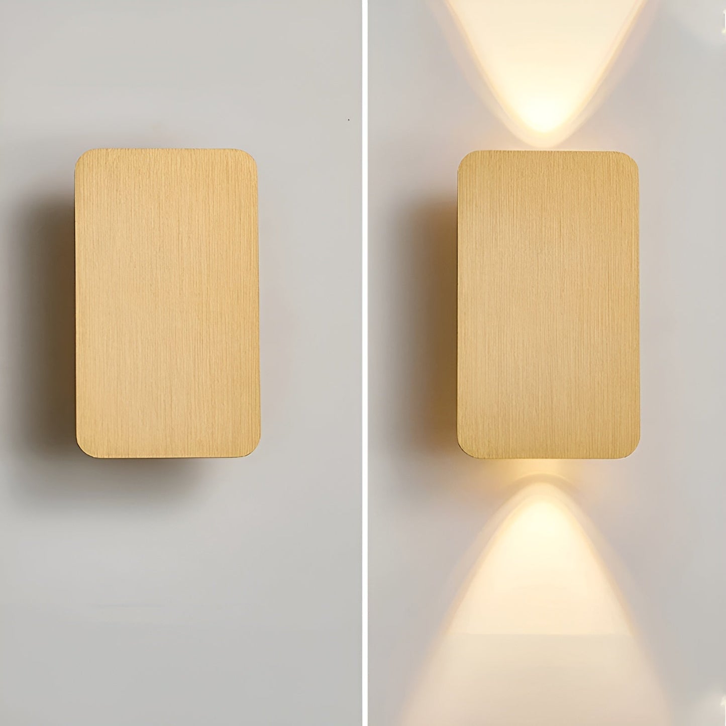 GlowForm Mini | Applique LED rettangolare in stile minimalista per atmosfera calda