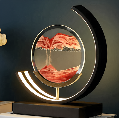 Lampe Sand Glow | Application & télécommande | Dimmable avec 3 couleurs de lumière | Flux de sable apaisant