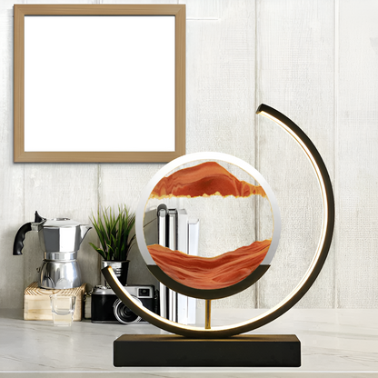 Lampe Sand Glow | Application & télécommande | Dimmable avec 3 couleurs de lumière | Flux de sable apaisant