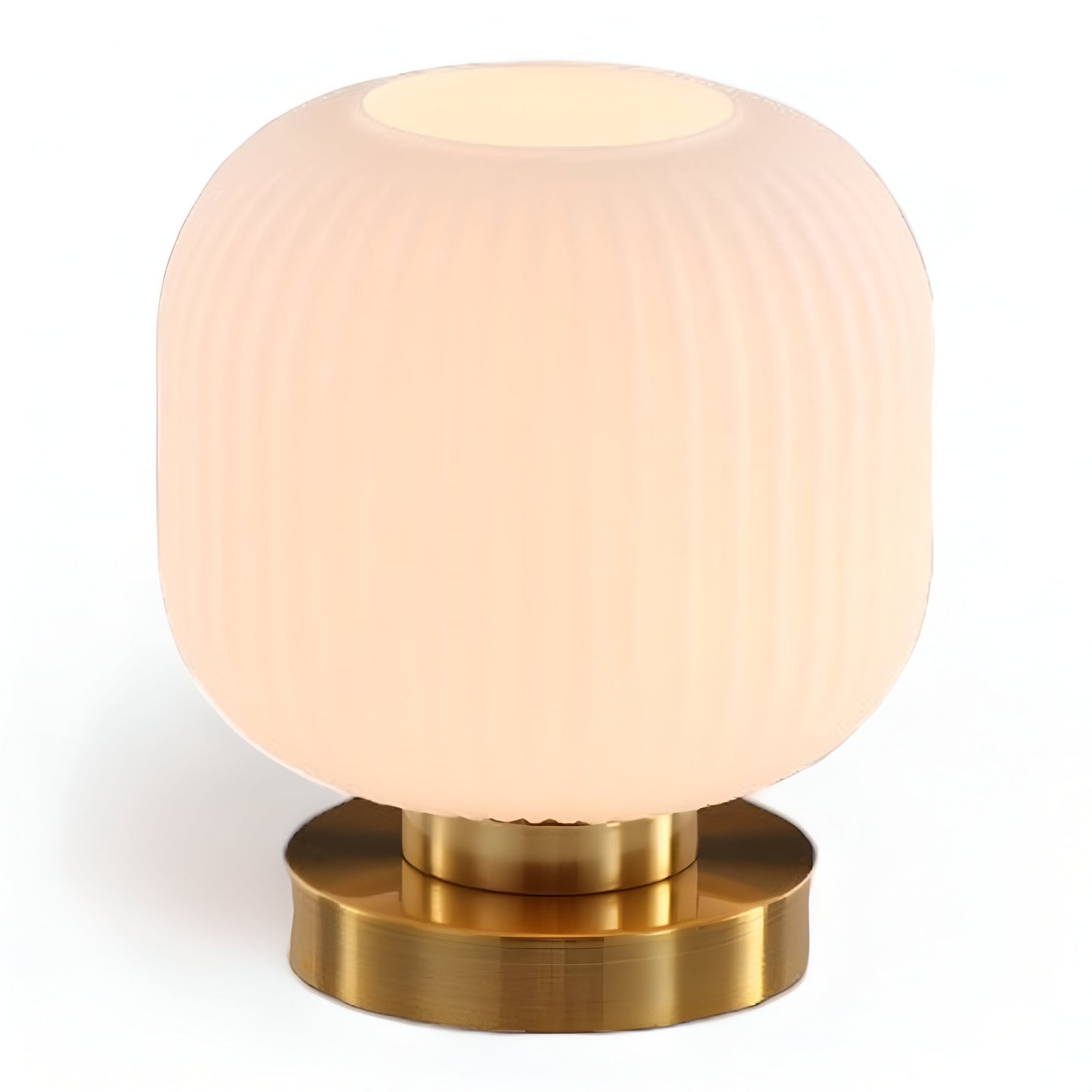 Oriantha | Lampada da tavolo scandinava con vetro rigato