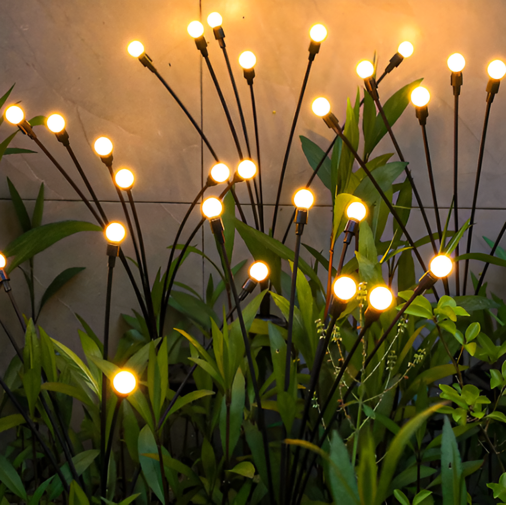 FireflyGlow | Luci da giardino solari con effetto lucciola e luce bianco caldo