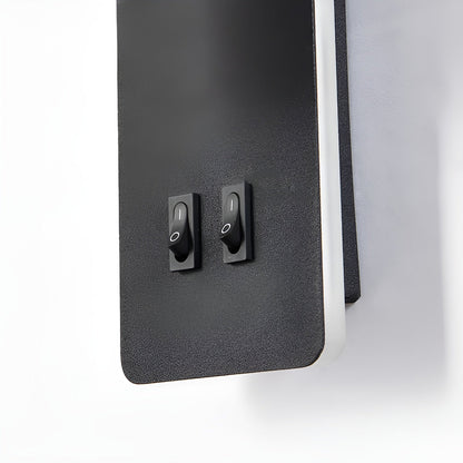 Lampada da parete cilindrica minimalista | Interruttore doppio | Luce LED in ferro