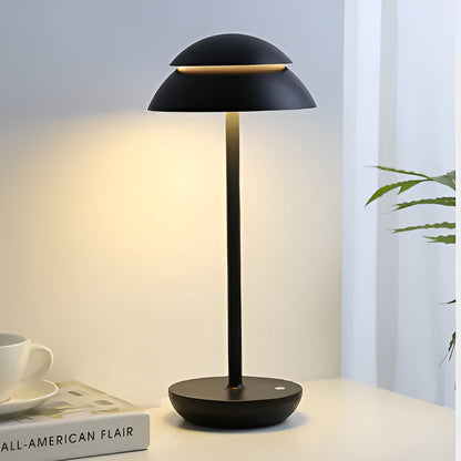 UmbraGlow Slim | lampada da tavolo LED senza fili con paralume dal design minimalista