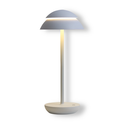 UmbraGlow Slim | lampada da tavolo LED senza fili con paralume dal design minimalista