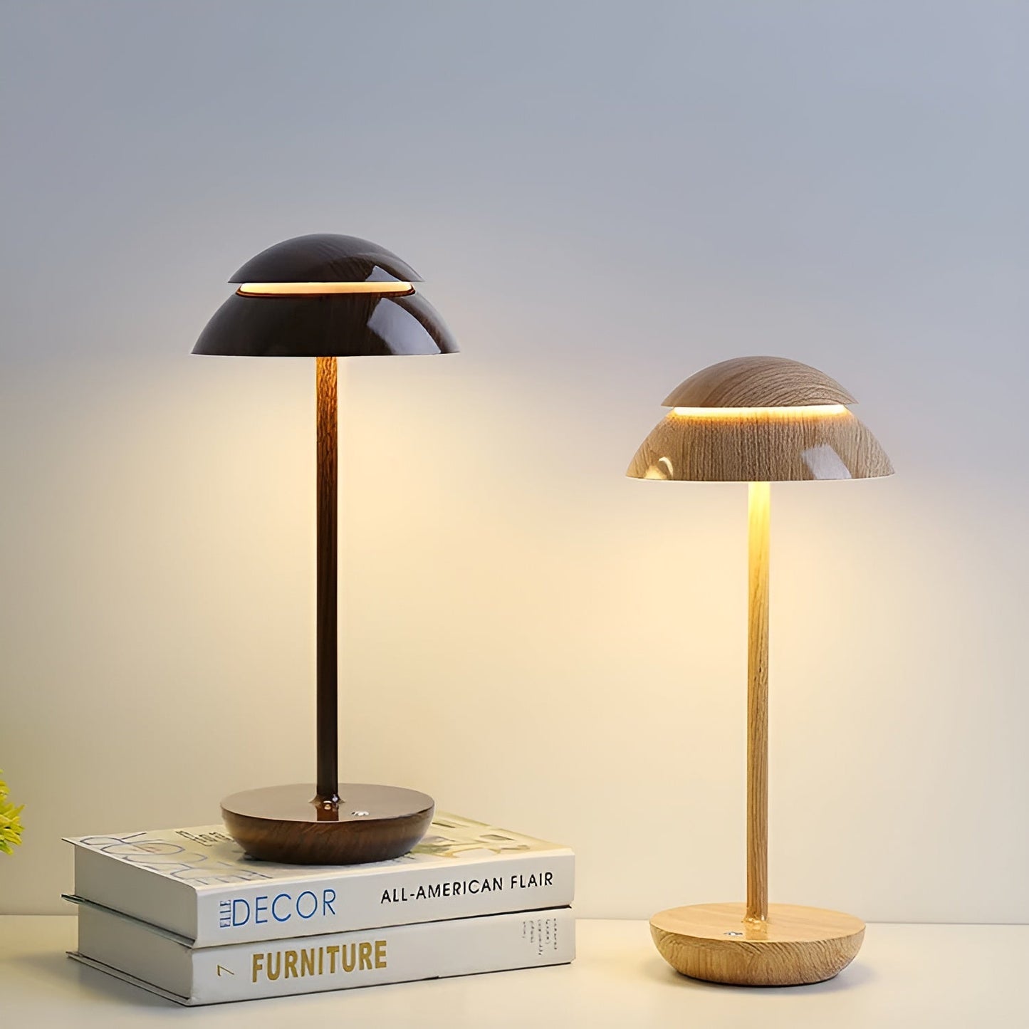 UmbraGlow Slim | lampada da tavolo LED senza fili con paralume dal design minimalista