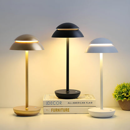 UmbraGlow Slim | lampada da tavolo LED senza fili con paralume dal design minimalista