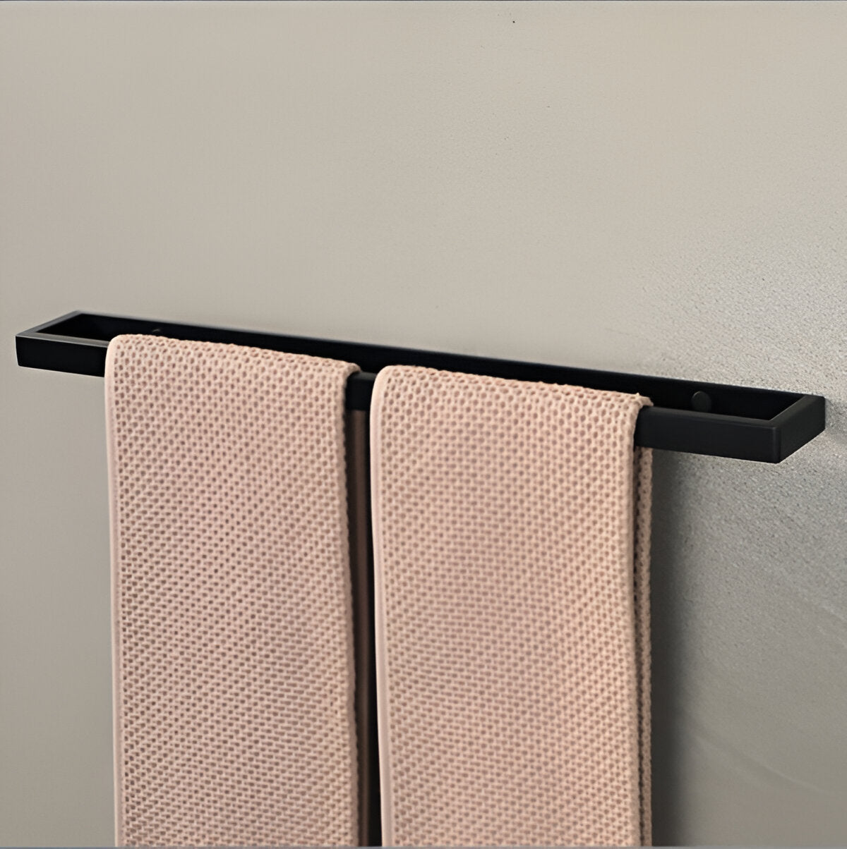 UniBlack törölközőtartó rozsdamentes acélból – Falra szerelhető törölközőtartó 20cm és 40cm