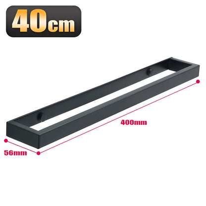 UniBlack törölközőtartó rozsdamentes acélból – Falra szerelhető törölközőtartó 20cm és 40cm