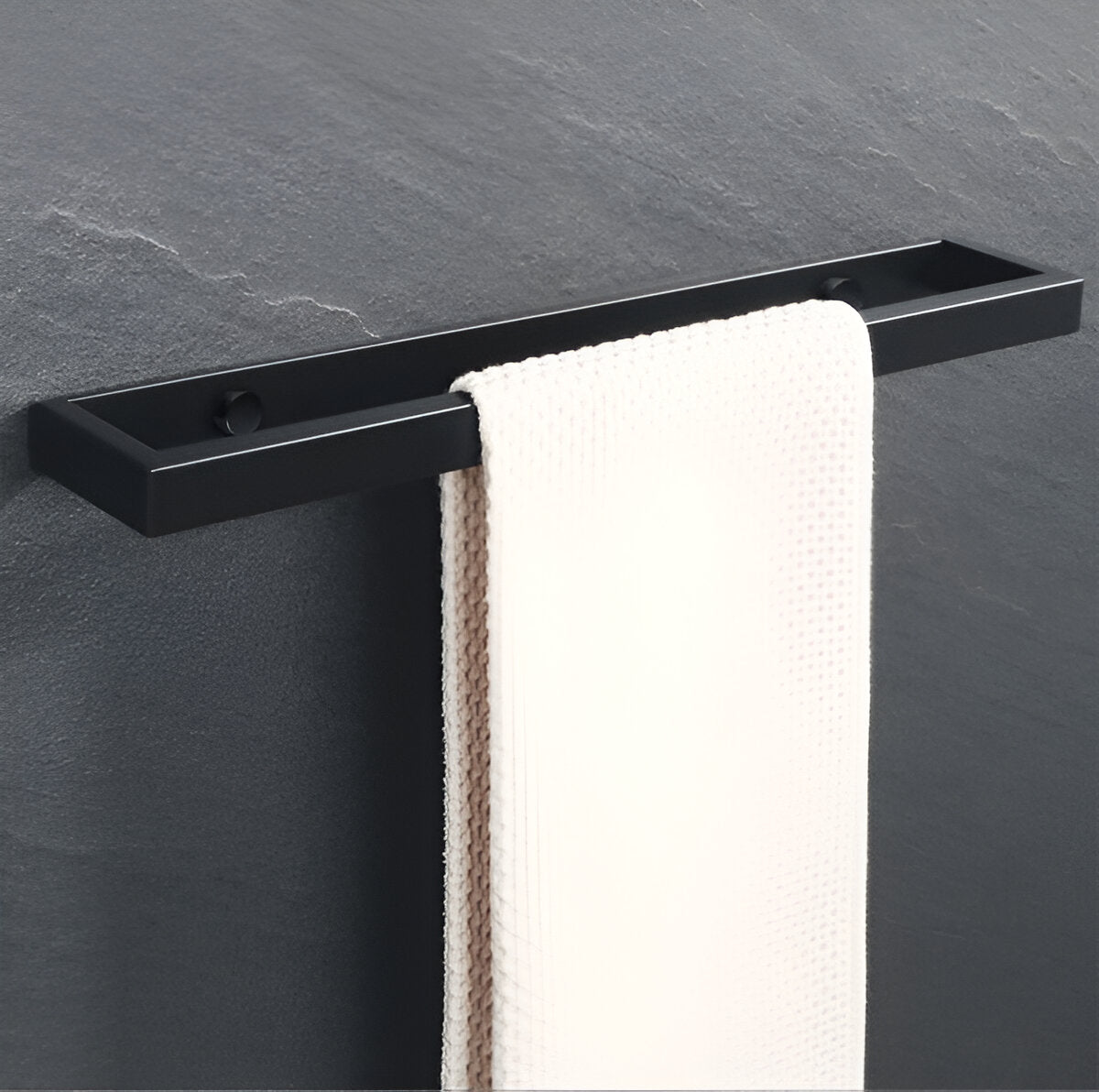 UniBlack törölközőtartó rozsdamentes acélból – Falra szerelhető törölközőtartó 20cm és 40cm