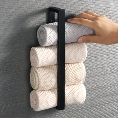 UniBlack törölközőtartó rozsdamentes acélból – Falra szerelhető törölközőtartó 20cm és 40cm