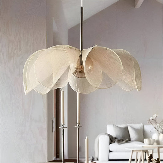 Floruma Lune | Japandi Pendelleuchte im floralen Boho-Design