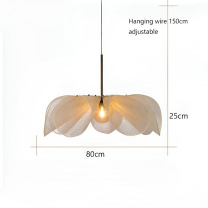 Floruma Lune | Japandi Pendelleuchte im floralen Boho-Design