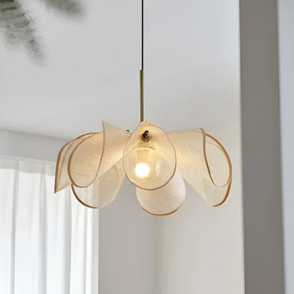 Floruma Lune | Japandi Pendelleuchte im floralen Boho-Design