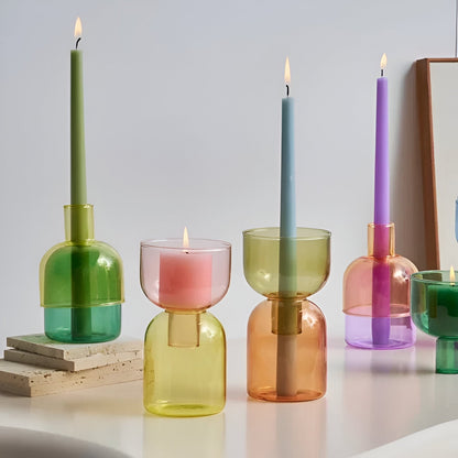 Portacandele moderno a forma di cilindro – Multifunzionale come vaso o decorazione in ceramica