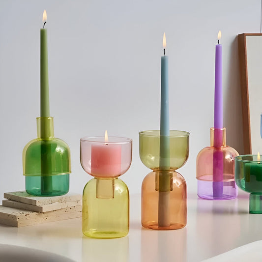 Portacandele moderno a forma di cilindro – Multifunzionale come vaso o decorazione in ceramica