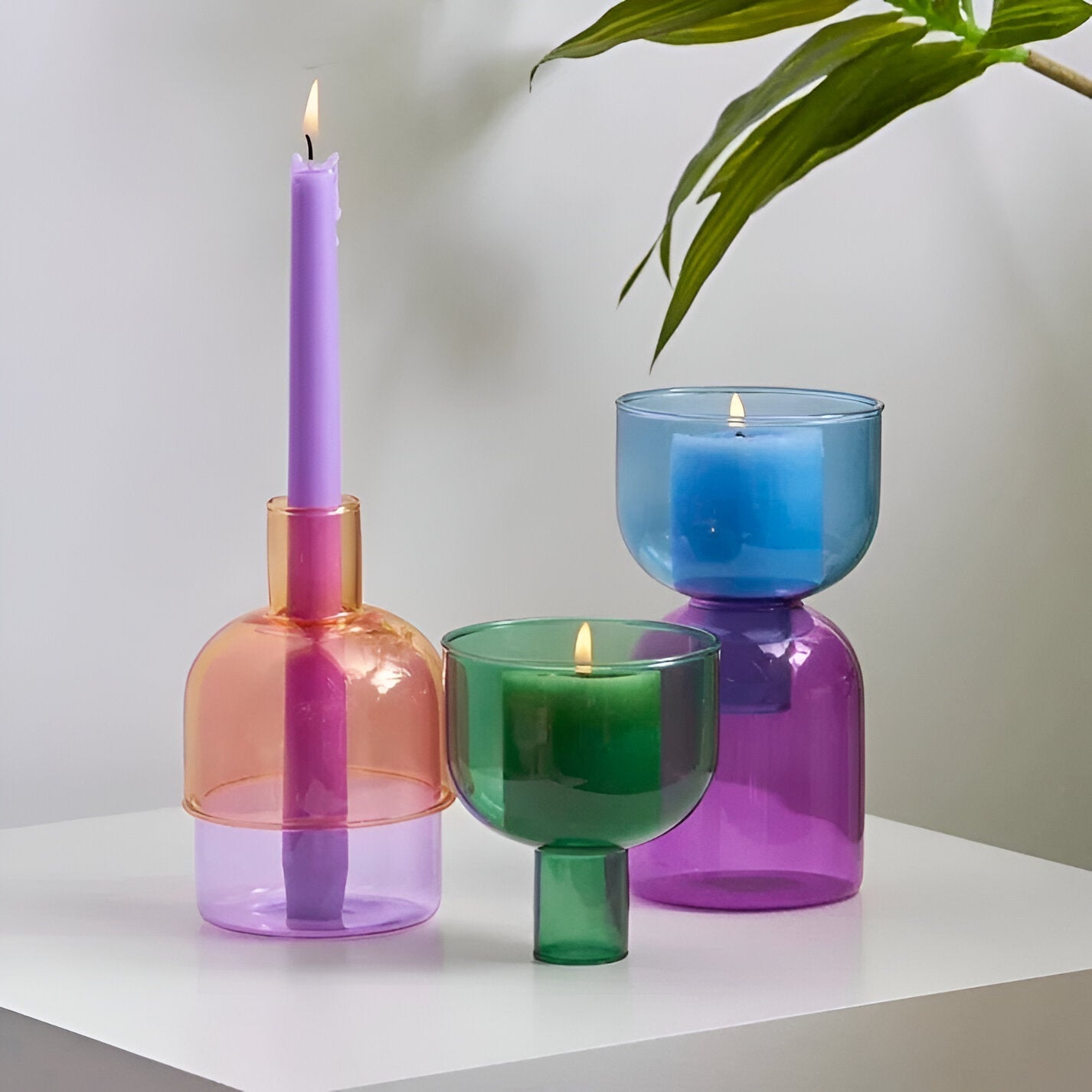 Portacandele moderno a forma di cilindro – Multifunzionale come vaso o decorazione in ceramica