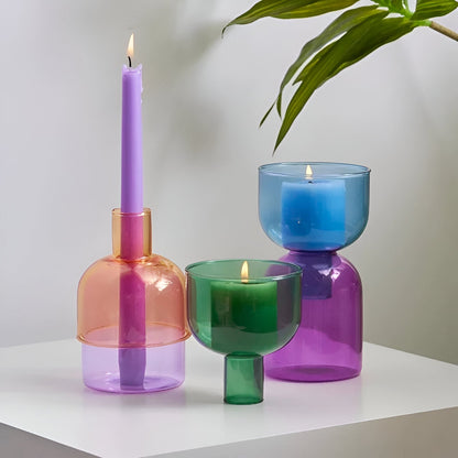 Portacandele moderno a forma di cilindro – Multifunzionale come vaso o decorazione in ceramica