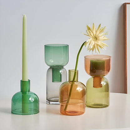 Portacandele moderno a forma di cilindro – Multifunzionale come vaso o decorazione in ceramica