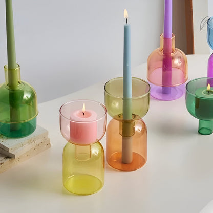 Portacandele moderno a forma di cilindro – Multifunzionale come vaso o decorazione in ceramica