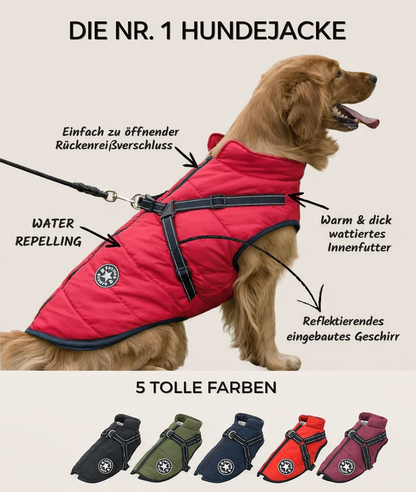 Mirora | Abrigo de invierno para perros con arnés integrado, repelente al agua