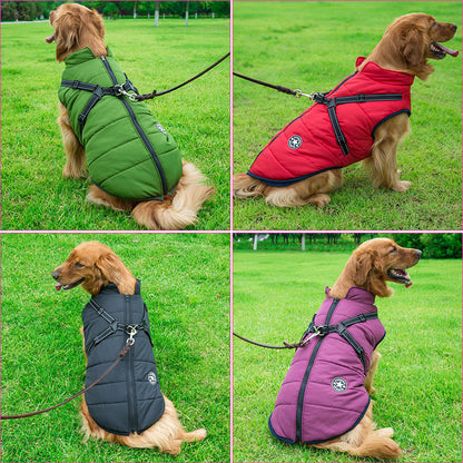 Mirora | Abrigo de invierno para perros con arnés integrado, repelente al agua
