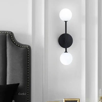 Lampada da parete LED in vetro satinato rotonda – Lampada da parete minimalista con luce soffusa