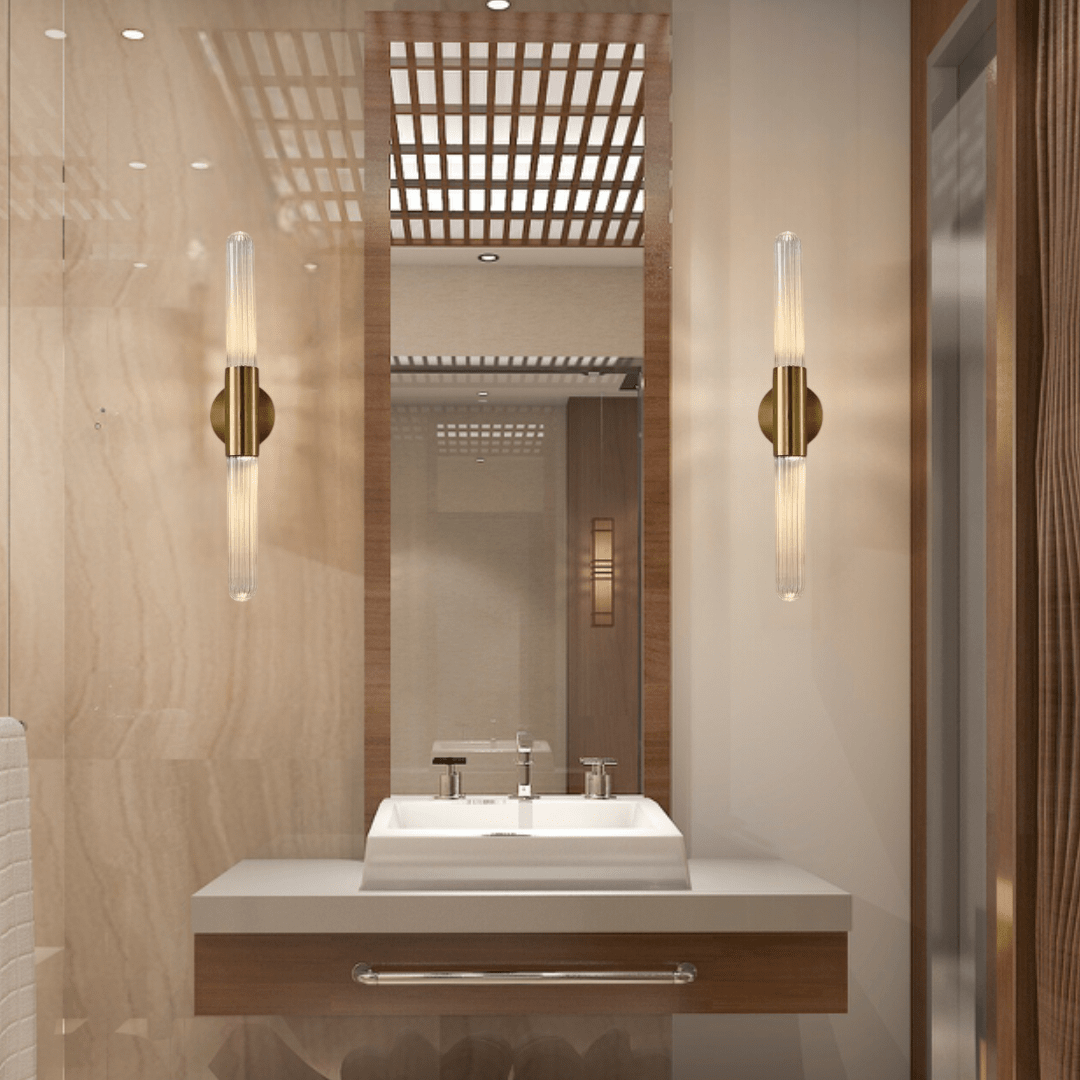 Lampada da parete moderna in vetro a bastoncino – Design LED elegante per soggiorno, camera da letto e corridoio
