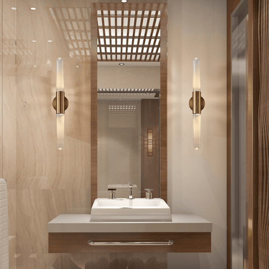 Moderne Glas-Stab-Wandlampe – Elegantes LED-Design für Wohnzimmer, Schlafzimmer & Flur