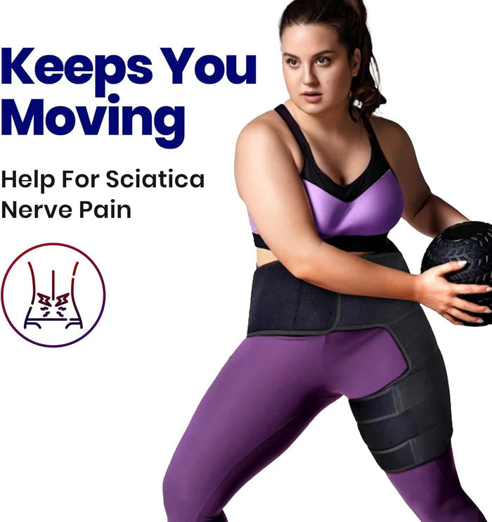 Stavora | Hip Support Brace with Compression and Adjustable Straps, Left or Right