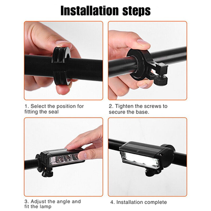 Radiona | Front Bike Light with 180° Beam, 900 Lumens and USB Rechargeable Battery