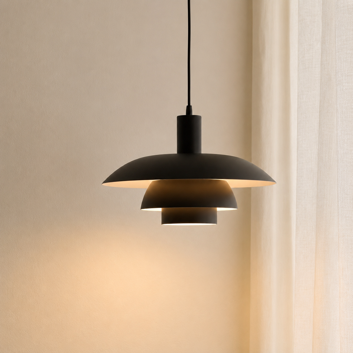 Hyggora | Pendelleuchte im dänischen Stil aus Metall, dimmbar, Ø 29 oder 39 cm