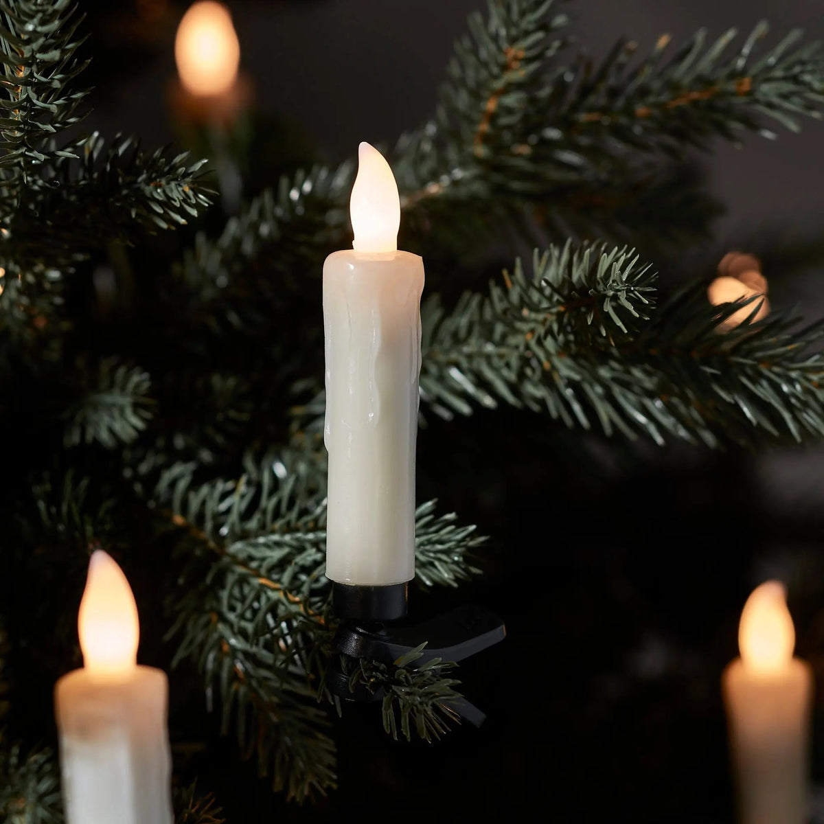 Kerzalo | Kabellose LED Weihnachtsbaumkerzen, 20er Set mit Fernbedienung und Timer