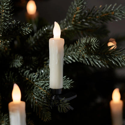 Kerzalo | Kabellose LED Weihnachtsbaumkerzen, 20er Set mit Fernbedienung und Timer