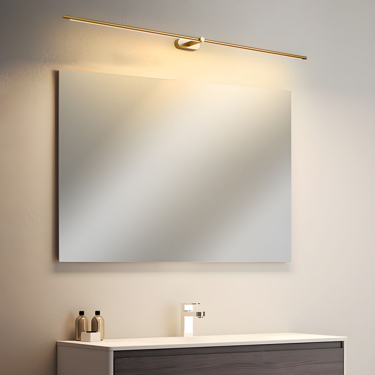 Stravlo | Lineare LED Wandleuchte innen, 68, 98 oder 128 cm, auch fürs Bad