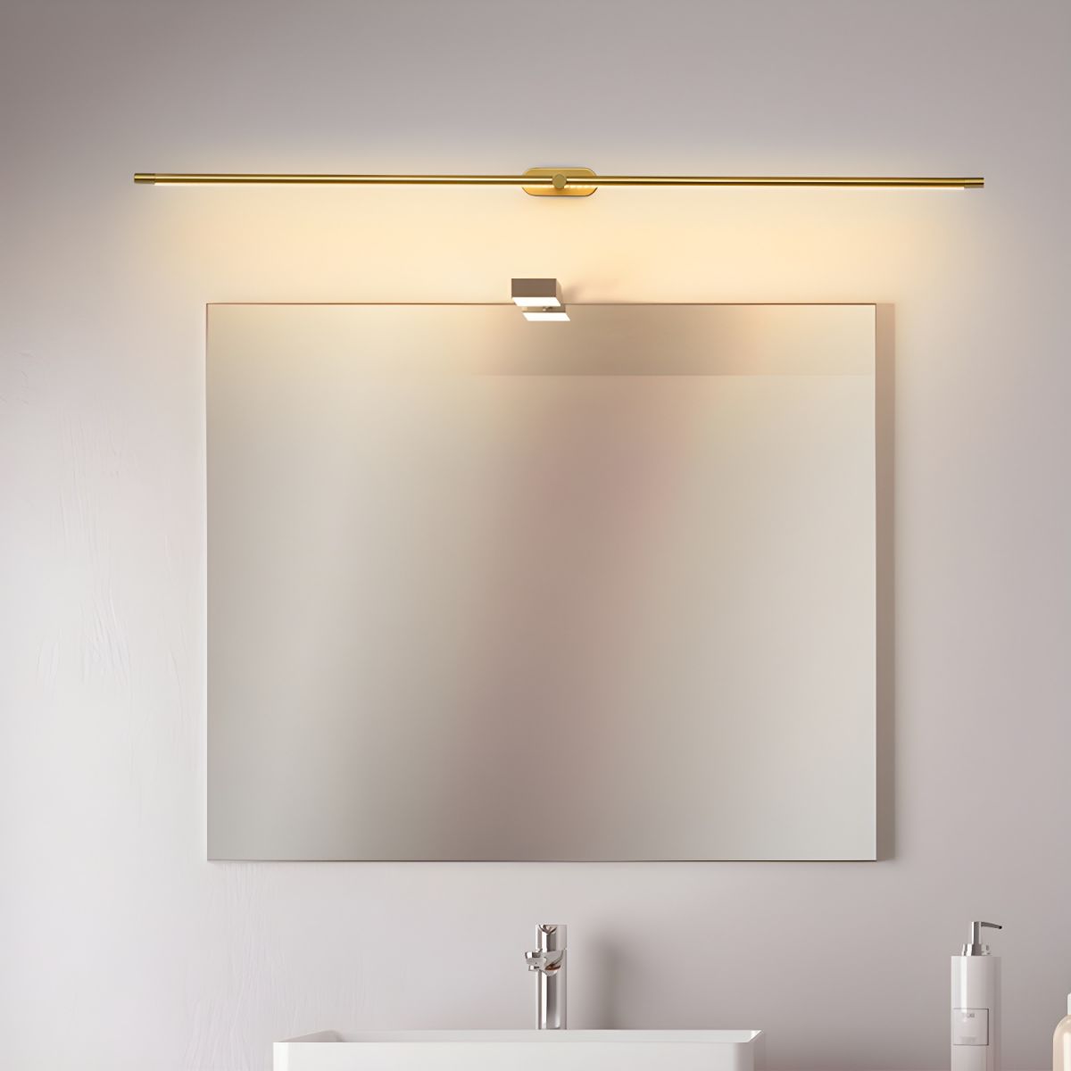 Stravlo | Lineare LED Wandleuchte innen, 68, 98 oder 128 cm, auch fürs Bad