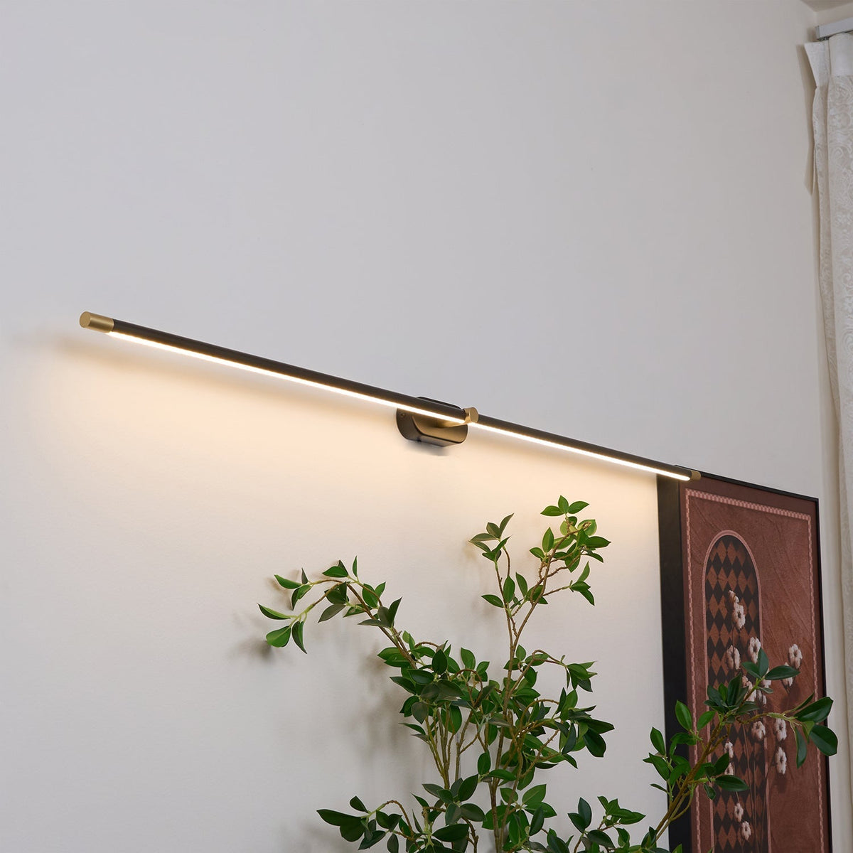 Stravlo | Lineare LED Wandleuchte innen, 68, 98 oder 128 cm, auch fürs Bad
