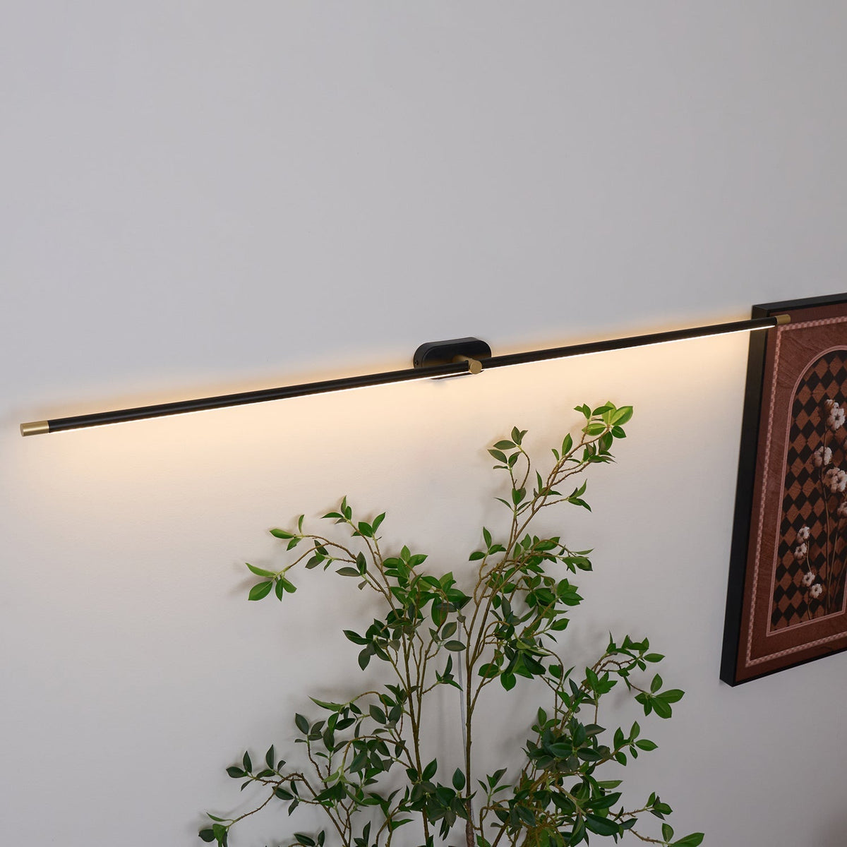 Stravlo | Lineare LED Wandleuchte innen, 68, 98 oder 128 cm, auch fürs Bad